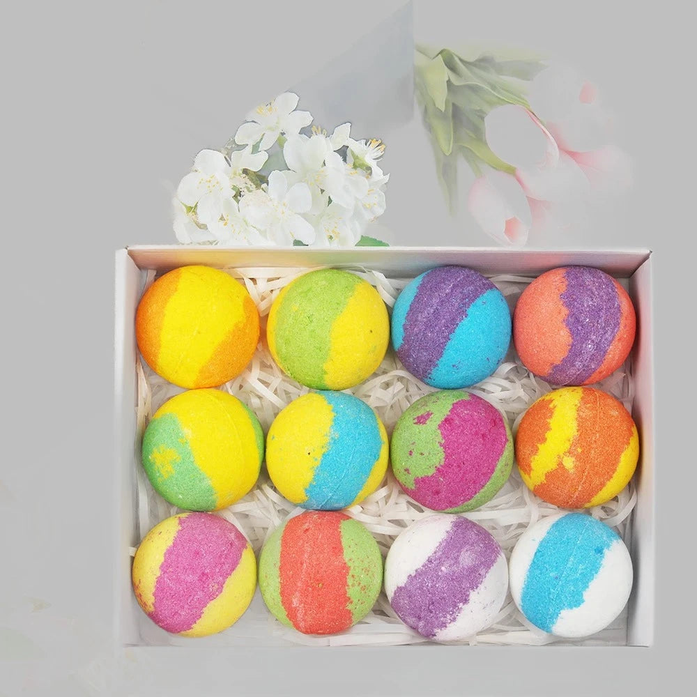 12 Piece Bath Bombs Set