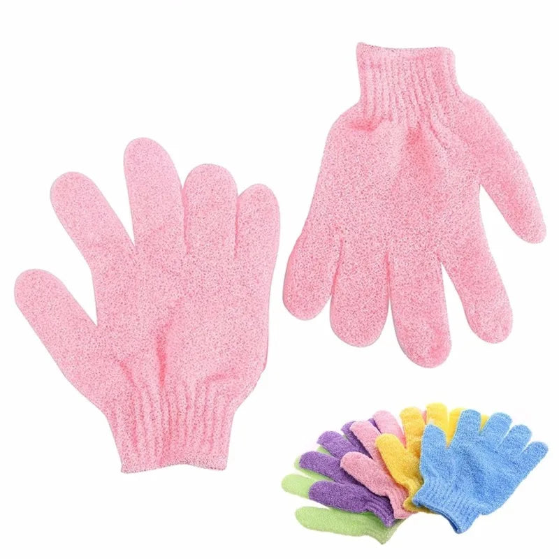 (ONE) Set of Body Scrub SPA Foam Gloves