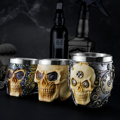 Skull Beard Brush Set