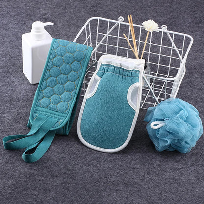 3Pcs Body Cleaning Soft Brush Bathroom Shower Scrubber Set