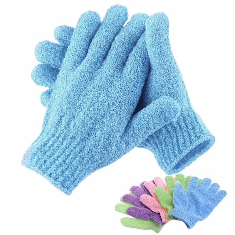 (ONE) Set of Body Scrub SPA Foam Gloves