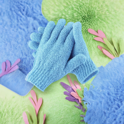 (ONE) Set of Body Scrub SPA Foam Gloves